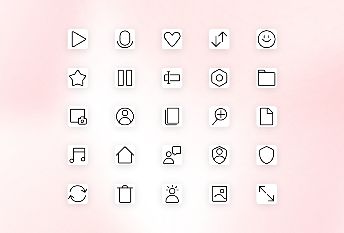 Amethyst 的多个图标